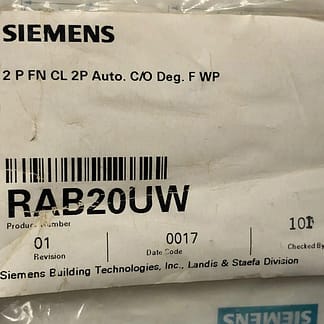 Siemens RAB20UW