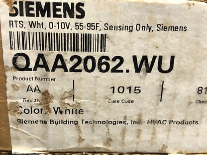 Siemens QAA2062.WU