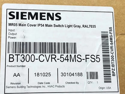 Siemens bt300-cvr-54ms-fs5