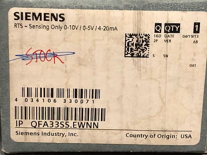 Siemens QFA33SS.EWNN
