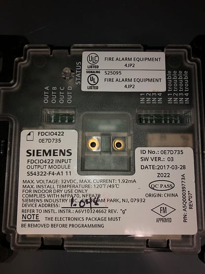 Siemens FDC10422