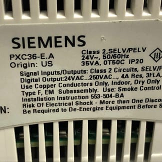 Siemens pxc36-E.A