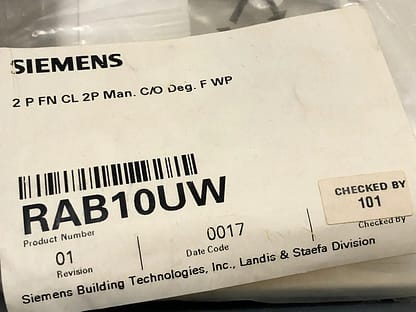 Siemens RAB10UW