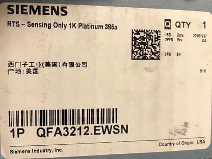 Siemens QFA3212.EWSN