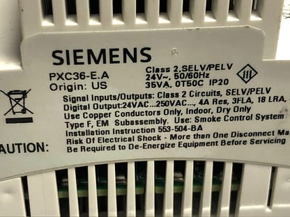 Siemens pxc36-E.A