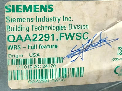 Siemens QAA2291.FWSC