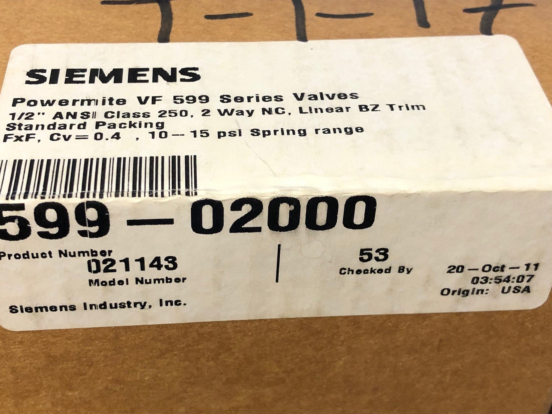 Siemens 599-02000